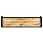 Table console 140 x 35 x 76 cm Bois de manguier massif brut – Image 2