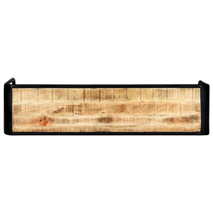 Table console 140 x 35 x 76 cm Bois de manguier massif brut – Image 2
