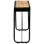 Table console 140 x 35 x 76 cm Bois de manguier massif brut – Image 3