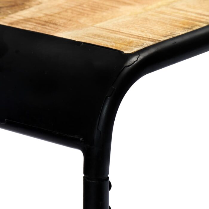 Table console 140 x 35 x 76 cm Bois de manguier massif brut – Image 4