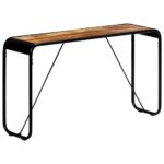Table console 140 x 35 x 76 cm Bois de manguier massif brut – Image 7