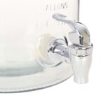 Distributeur d'eau XXL avec robinet Transparent 8 L Verre – Image 2