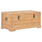 Coffre de rangement avec coussin 80x40x40 cm MDF – Image 4