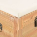 Coffre de rangement avec coussin 80x40x40 cm MDF – Image 8