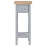 Table d'appoint Gris 27 x 27 x 65,5 cm Bois – Image 2