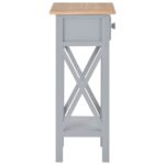Table d'appoint Gris 27 x 27 x 65,5 cm Bois – Image 3