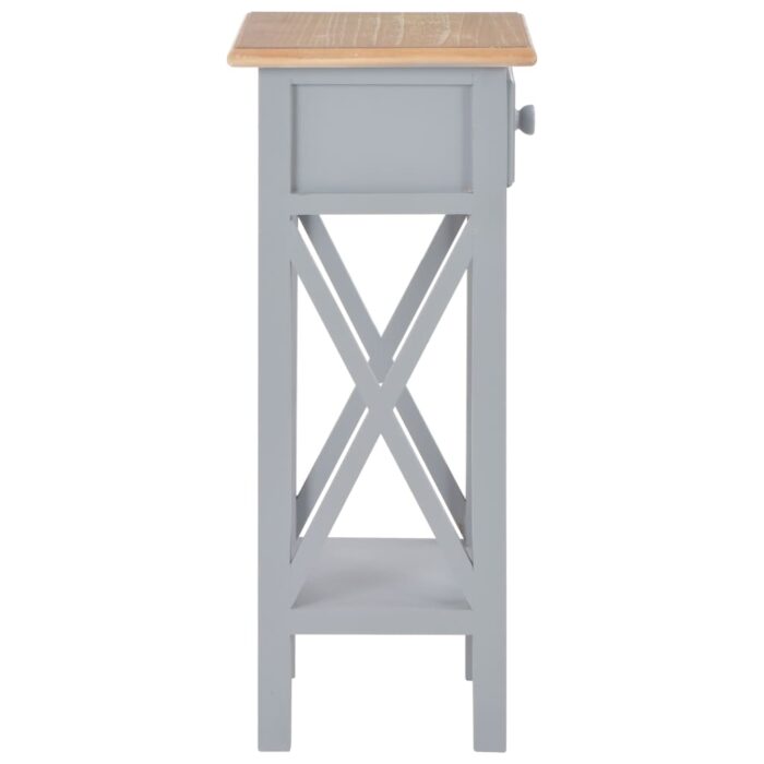 VXL8719883559063_g_en_hd_3.jpg Table d'appoint Gris 27 x 27 x 65,5 cm Bois – Image 3