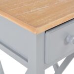 Table d'appoint Gris 27 x 27 x 65,5 cm Bois – Image 5
