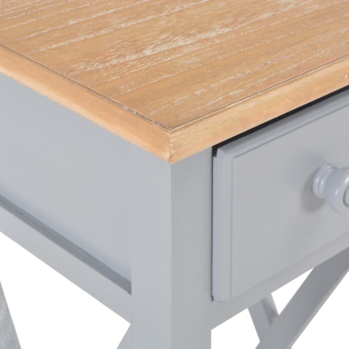 VXL8719883559063_g_en_hd_5.jpg Table d'appoint Gris 27 x 27 x 65,5 cm Bois – Image 5