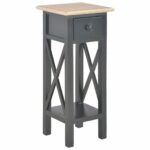 Table d'appoint Noir 27 x 27 x 65,5 cm Bois