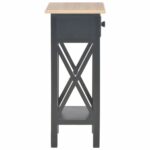 Table d'appoint Noir 27 x 27 x 65,5 cm Bois – Image 3