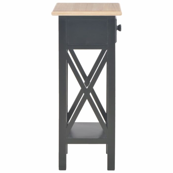 Table d'appoint Noir 27 x 27 x 65,5 cm Bois – Image 3