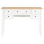 Bureau Blanc 109,5 x 45 x 77,5 cm Bois – Image 2