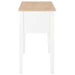 Bureau Blanc 109,5 x 45 x 77,5 cm Bois – Image 4