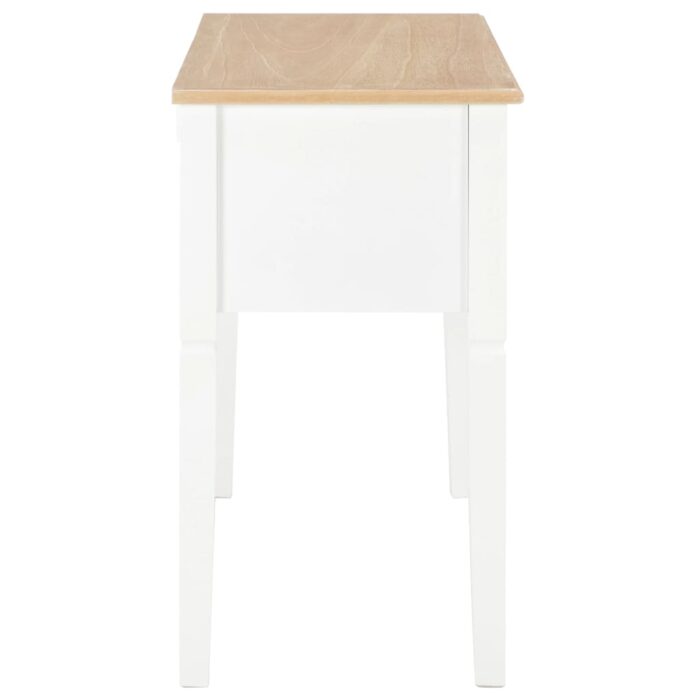 Bureau Blanc 109,5 x 45 x 77,5 cm Bois – Image 4