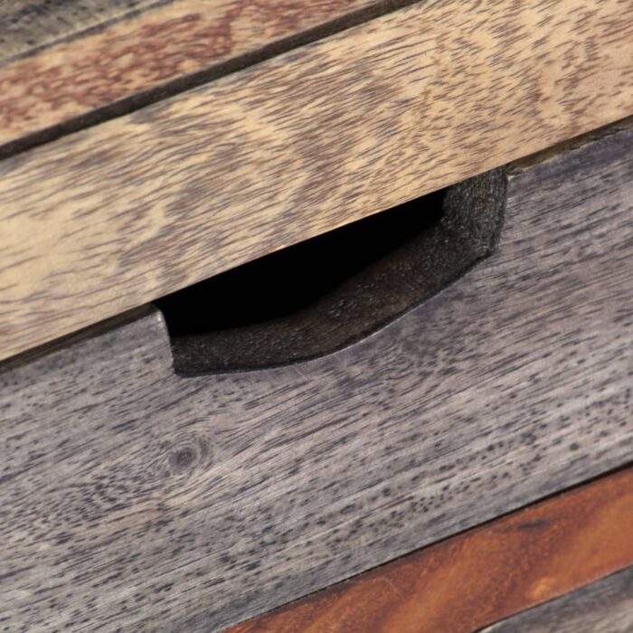 Table basse Gris 100x50x30 cm Bois massif – Image 2