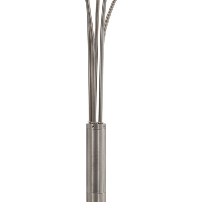 Lampadaire 200 cm 5 x E14 Argenté – Image 5
