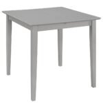 Table à dîner extensible Gris (80-120) x 80 x 74 cm MDF – Image 2
