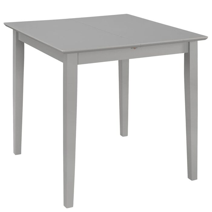 Table à dîner extensible Gris (80-120) x 80 x 74 cm MDF – Image 2