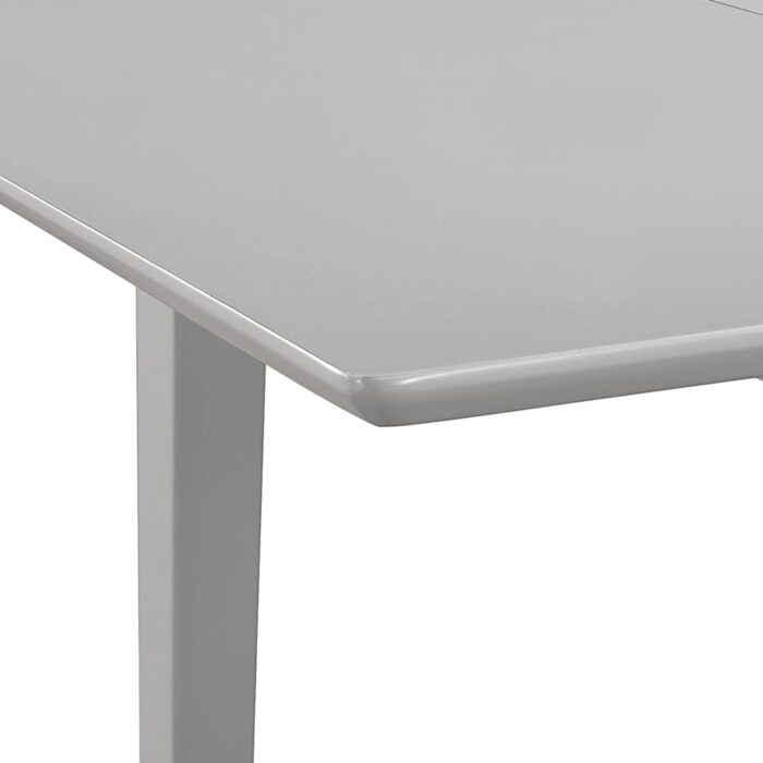 Table à dîner extensible Gris (80-120) x 80 x 74 cm MDF – Image 4