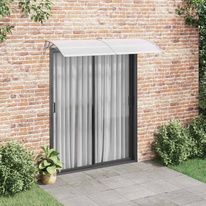 VXL8719883564562_m_en_hd_1.jpg Auvent de porte Gris et transparent 200x75 cm PC – Image 1