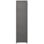 Garde-robes pliables 2 pcs Gris 110x45x175 cm Tissu – Image 5