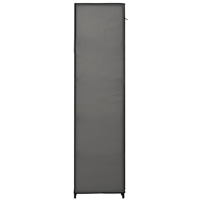 Garde-robes pliables 2 pcs Gris 110x45x175 cm Tissu – Image 5