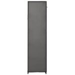 Armoire avec compartiments et tiges Gris 150x45x176 cm Tissu – Image 5