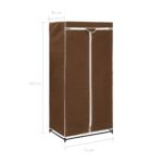 2 pcs Garde-robes Marron 75x50x160 cm – Image 9