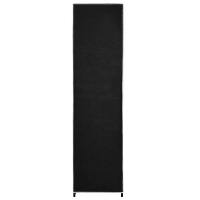 Garde-robe avec 4 compartiments Noir 175x45x170 cm – Image 5