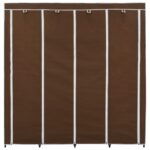Garde-robe avec 4 compartiments Marron 175x45x170 cm – Image 3