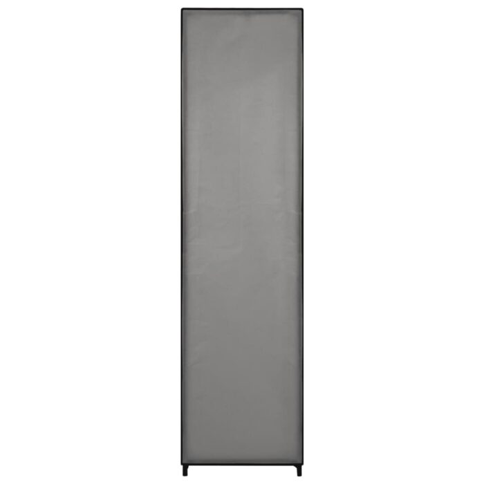 Garde-robe avec 4 compartiments Gris 175x45x170 cm – Image 5