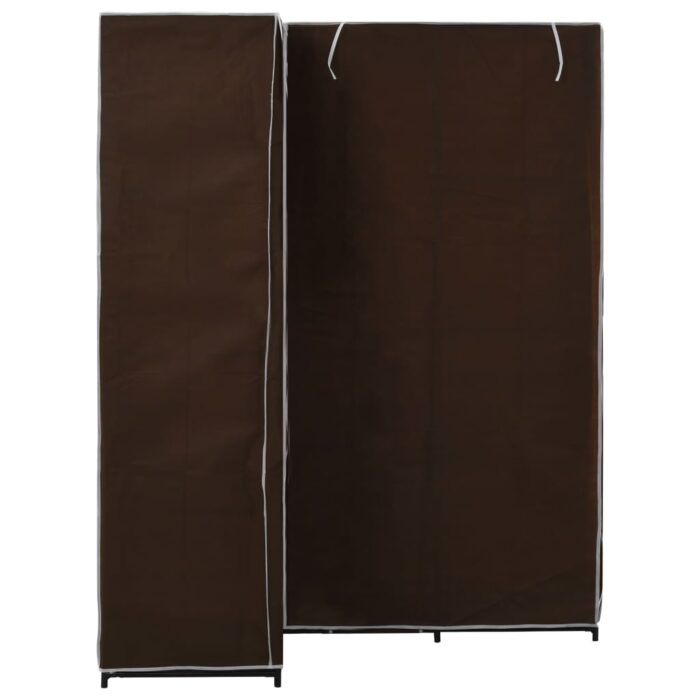 Garde-robe d'angle Marron 130x87x169 cm – Image 3