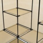 Garde-robe d'angle Crème 130 x 87 x 169 cm – Image 4