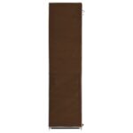 Armoire avec compartiments et barres Marron 150x45x175 cm Tissu – Image 8