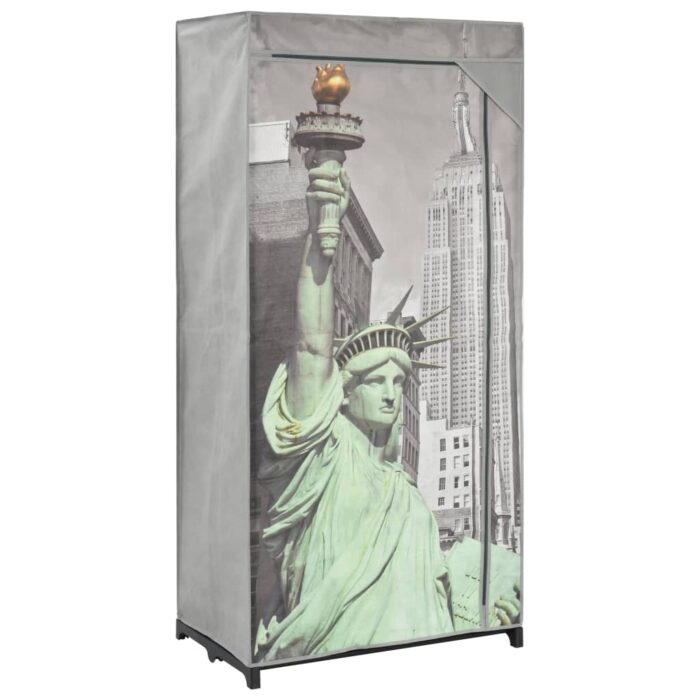 Garde-robe New York 75x45x160 cm Tissu – Image 1