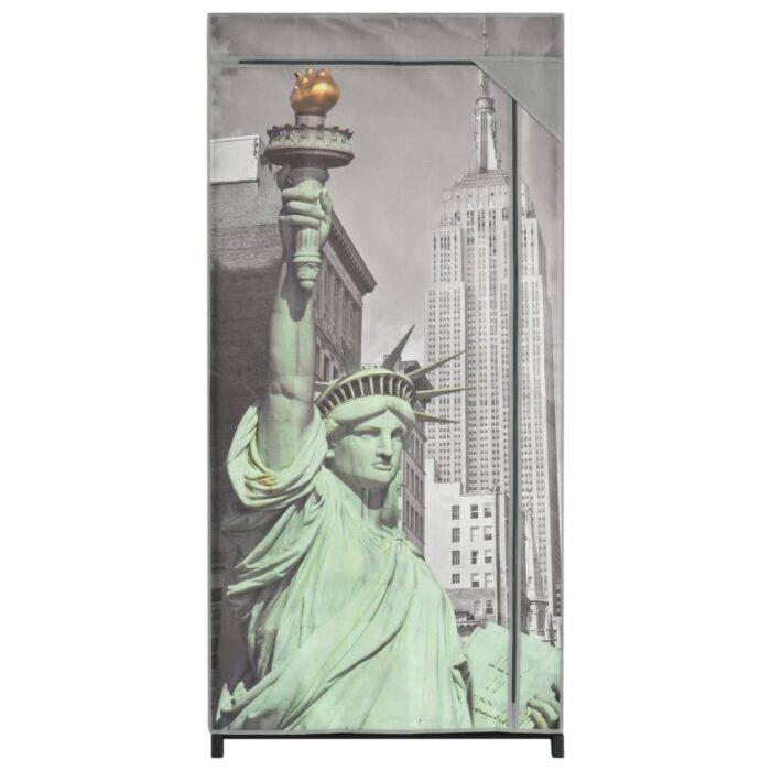 Garde-robe New York 75x45x160 cm Tissu – Image 2