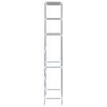 Support de rangement 3 niveaux de toilette Argenté 53x28x169 cm – Image 3