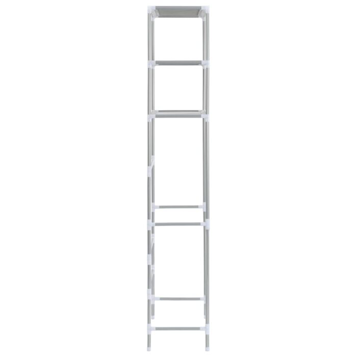 Support de rangement 3 niveaux de toilette Argenté 53x28x169 cm – Image 3