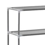 Support de rangement 3 niveaux de toilette Argenté 53x28x169 cm – Image 4