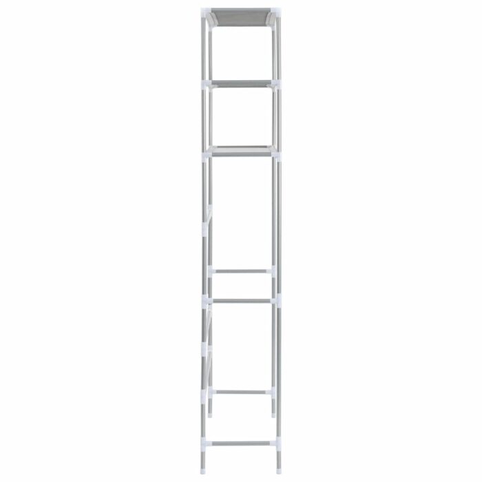 Support de rangement à 3 niveaux Argenté 69x28x169 cm – Image 3