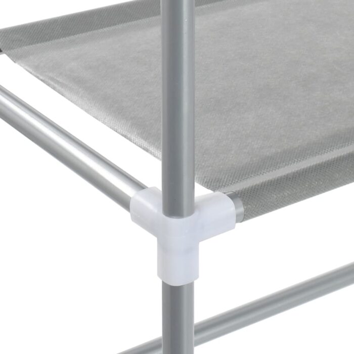 Support de rangement à 3 niveaux Argenté 69x28x169 cm – Image 5