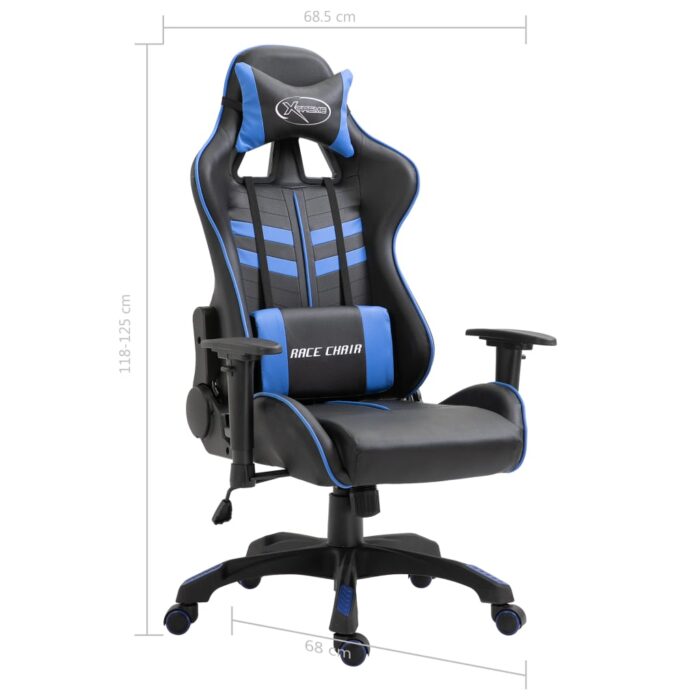 Chaise de jeu Bleu Similicuir – Image 8