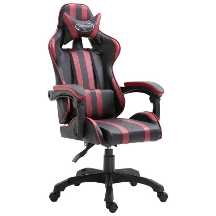 Chaise de jeu Rouge bordeaux Similicuir – Image 1
