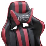 Chaise de jeu Rouge bordeaux Similicuir – Image 4