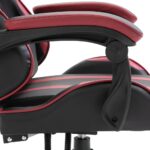Chaise de jeu Rouge bordeaux Similicuir – Image 7
