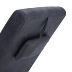 Chaise longue avec oreiller Gris Similicuir daim – Image 5