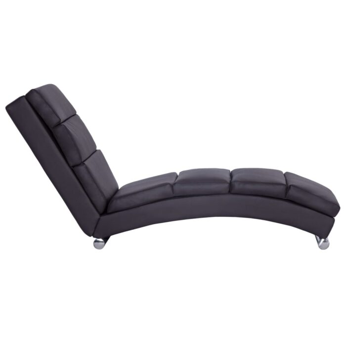 Chaise longue Marron Similicuir – Image 2