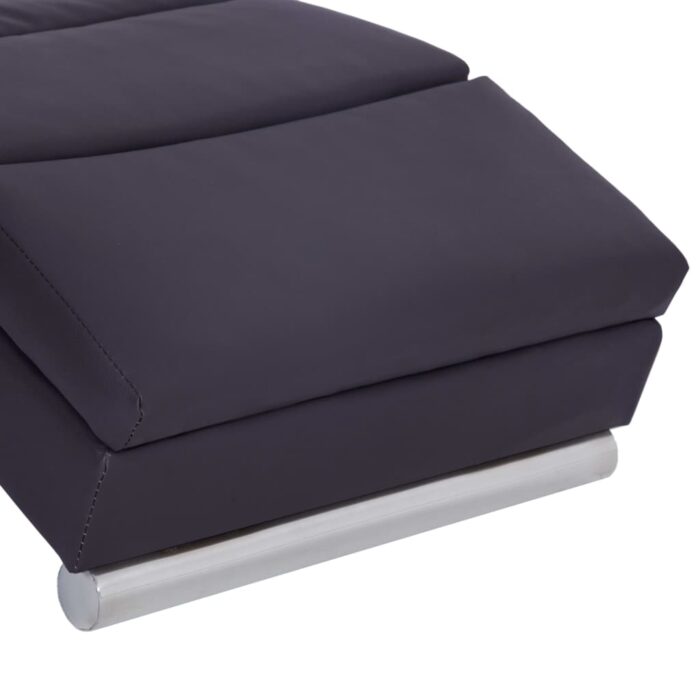 Chaise longue Marron Similicuir – Image 5