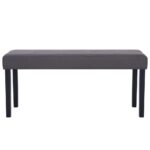 281309 Bench 106 cm Grey Faux Leather – Image 2